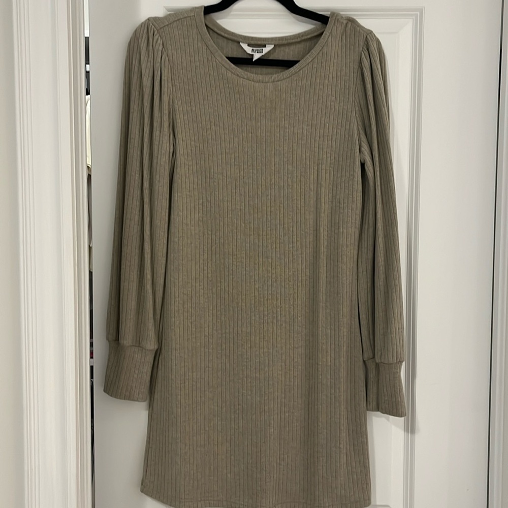 Tan knit dress